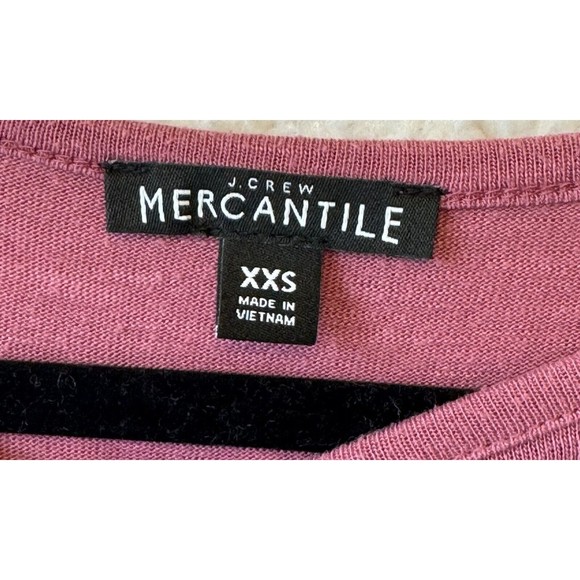 J.Crew Mercantile Shirt XXS Mauve Layered Crewneck - Picture 4 of 6